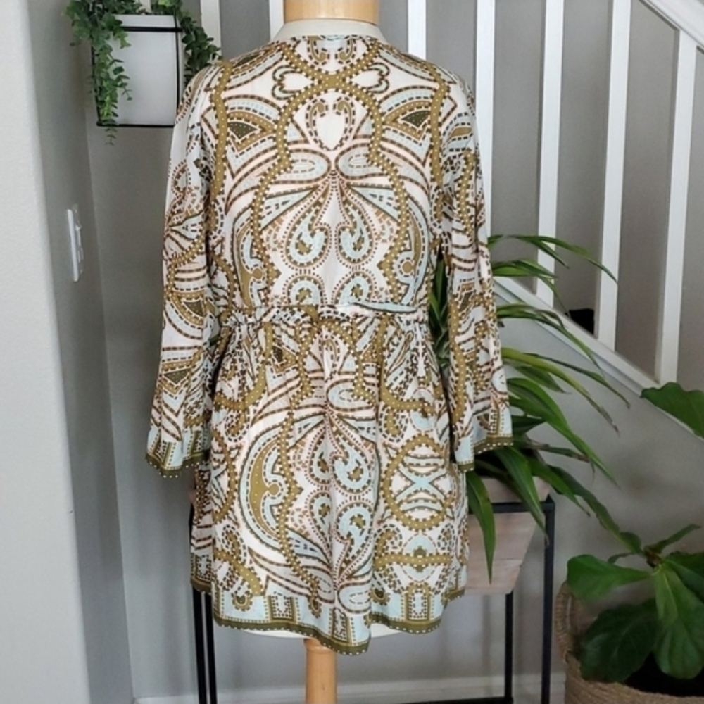 J.Crew Trastevere Collection Paisley Tunic Swim Cover-Up | Boho Resort - Picture 8 of 9